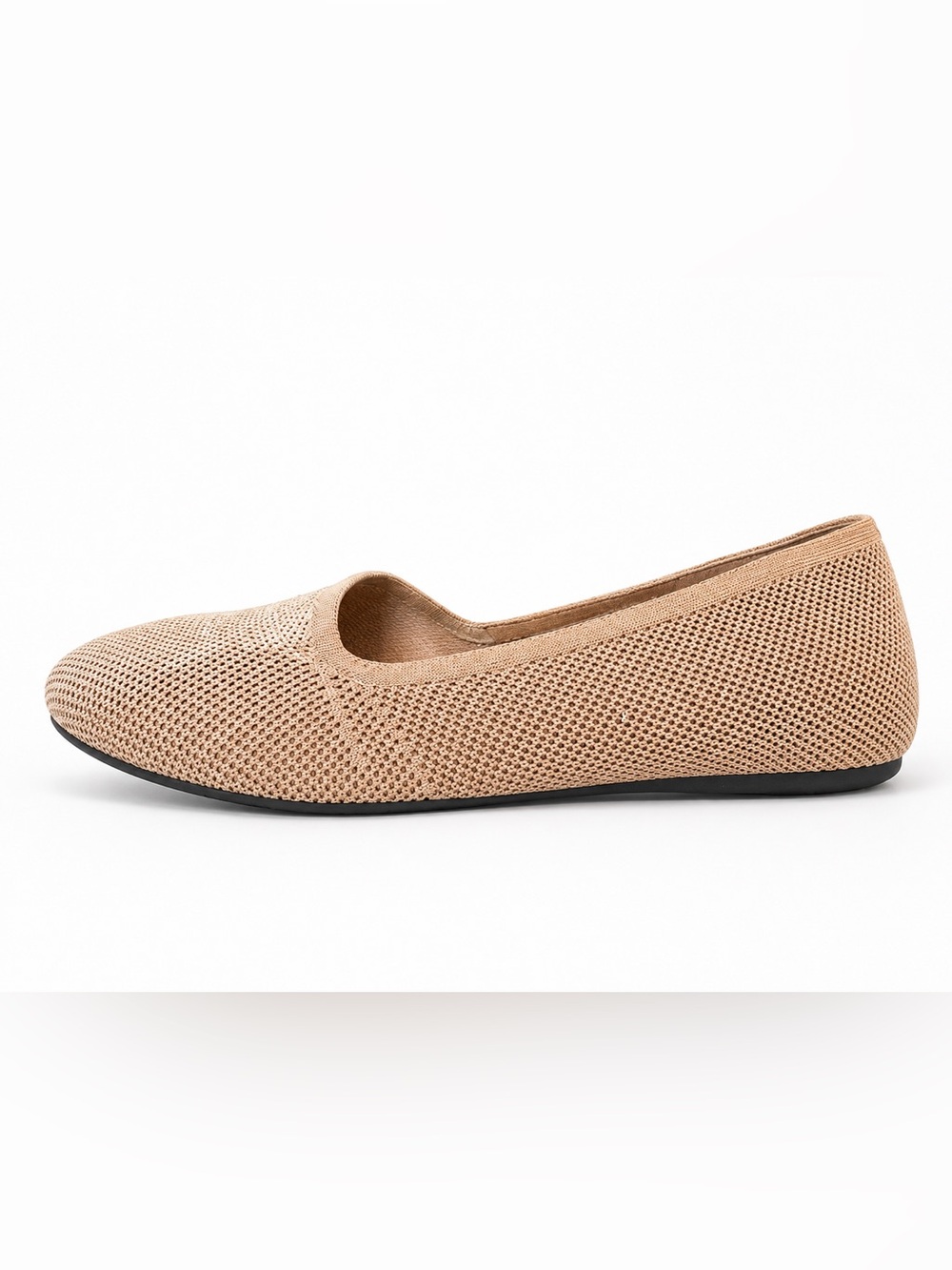 SoftWalk Women’s Wide Width‎ Ballet Flats Beige Comfort Slip-On Shoes Size 8WW - Picture 3 of 6
